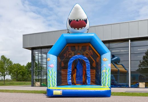 Order shooting combo seaworld bouncy castle covered, with cannon game and slide for kids. Buy inflatable bouncy castles online at JB Inflatables America