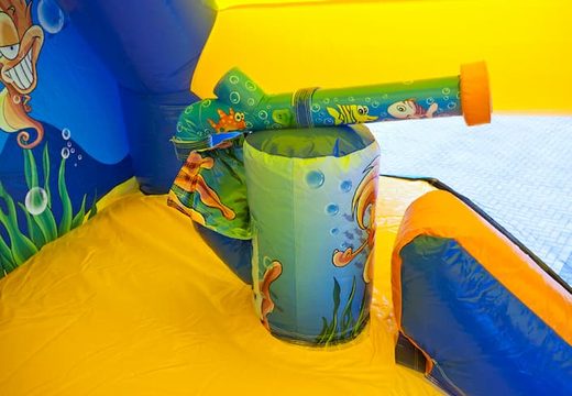 Buy shooting combo seaworld bounce house with shooting game and slide for kids. Order inflatable bounce houses online at JB Inflatables America