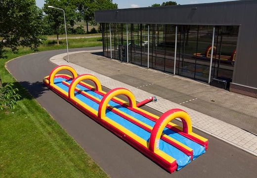 Get your inflatable 20 meter long double tubular slide for kids online. Order inflatable slides now at JB Inflatables America