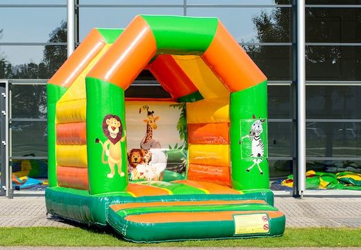 Midi inflatable bouncer in jungle theme for kids to buy. Order bouncers at JB Inflatables America online