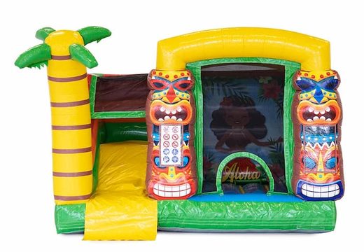 Buy a mini splash Hawaii bounce house with or without a bath for children. Order bounce houses online at JB Inflatables America