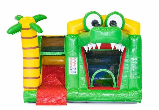 Order multifunctional crocodile bouncy castle with connectable baths at JB Inflatables America. Buy bouncy castles online at JB Inflatables America