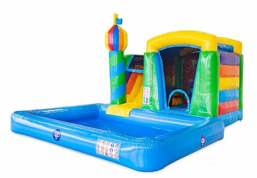 Buy inflatable mini splash bounce house with pool in theme party for kids at JB Inflatables America. Order inflatable bounce houses online at JB Inflatables America