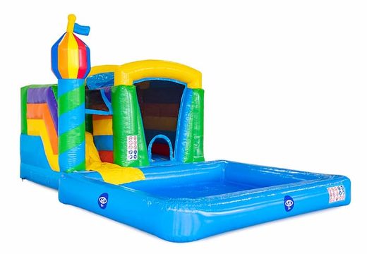 Order inflatable mini splash bouncer with pool in theme party for children at JB Inflatables America. Buy inflatable bouncers online at JB Inflatables America