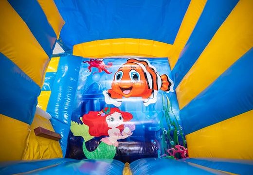 Buy waterslide bounce house in seaworld theme with connectable baths at JB Inflatables America. Order bounce houses online at JB Inflatables America