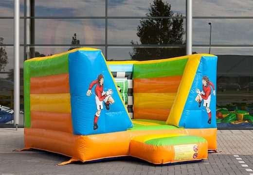 Small soccer-themed bouncer for kids for sale. Order now at JB Inflatables America online