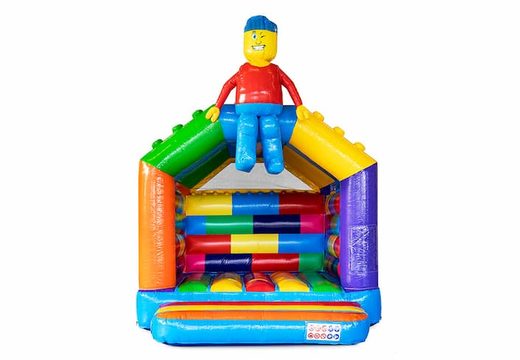 Order standard superblocks bouncy castle in a striking design and a funny animation in the form of a doll for children. Buy bouncy castle online at JB Inflatables America