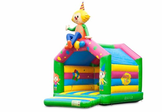Buy standard party bouncy castles in striking colors with a large 3D object on top for children . Order bouncy castles online at JB Inflatables America