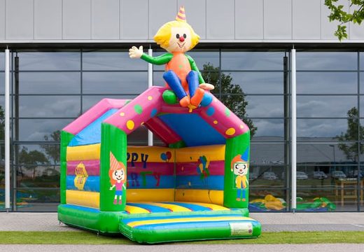 Order standard party bounce houses in striking colors with a large 3D object on top for children. Bounce houses for sale online at JB Inflatables America