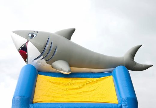 Order unique standard shark bouncers with a 3D object on top for children. Buy bouncers online at JB Inflatables America