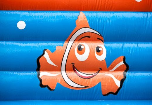 Big super bouncer covered with cheerful animations in clownfish nemo theme for children. Order bouncers online at JB Inflatables America 