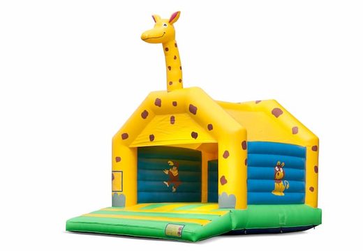 Buy a large indoor bounce house in giraffe theme for kids. Order bounce houses online at JB Inflatables America