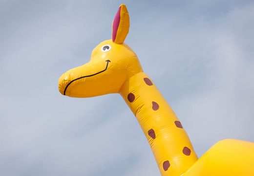 Big inflatable bouncer with roof in giraffe theme to buy for kids. Order bouncers online at JB Inflatables America 