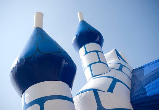 Super bouncy castle with roof in castle theme for kids. Buy bouncy castles online at JB Inflatables America