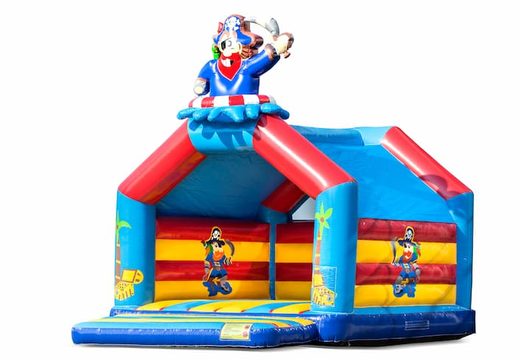 Buy a large indoor bounce house in pirate theme for kids. Order bounce houses online at JB Inflatables America