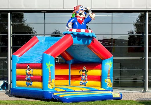 Buy a super bounce house covered with cheerful animations in pirate theme for children. Order bounce houses online at JB Inflatables America 