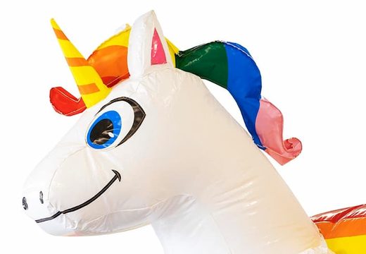 Order inflatable splashy slide unicorn bouncer for children at JB Inflatables America. Buy bouncers online at JB Inflatables America