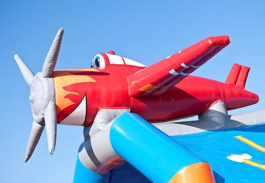 Buy bouncers with roof in airplane theme for kids. Order bouncers online at JB Inflatables America