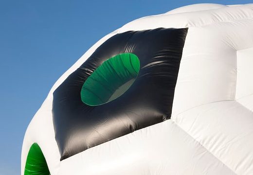 Buy a super bounce house in soccer theme for children. Order bounce houses online at JB Inflatables America 