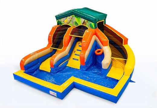 Order Waterslide city bouncy castle for kids at JB Inflatables America. Buy inflatables online at JB Inflatables America 