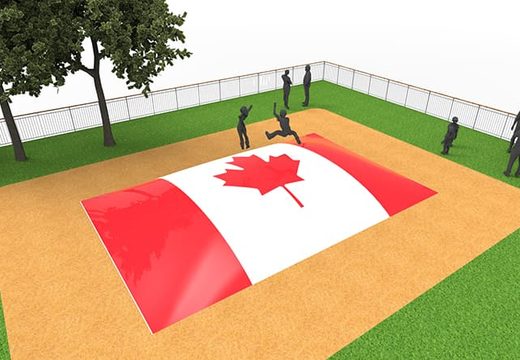 Buy inflatable airmountain in Canada flag theme for children. Order inflatable airmountains now online at JB Inflatables America