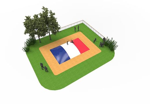 Order inflatable airmountain in the French flag theme for children. Buy inflatable airmountains now online at JB Inflatables America