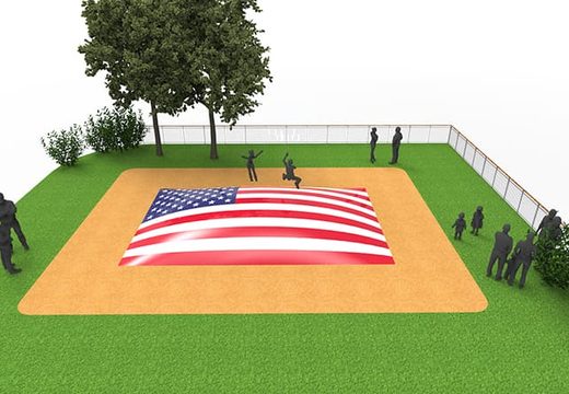 Order inflatable airmountain USA flag theme for children. Buy inflatable airmountains now online at JB Inflatables America