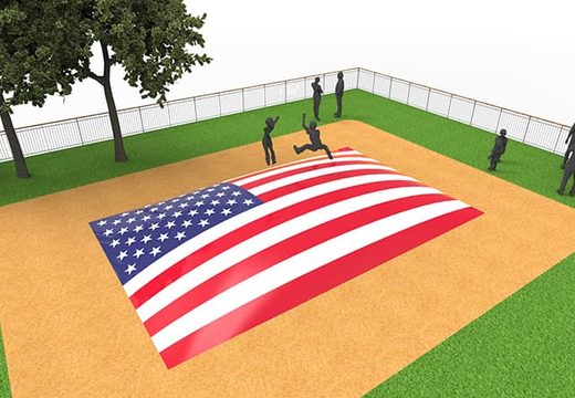 Buy inflatable airmountain in USA flag theme for children. Order inflatable airmountains now online at JB Inflatables America