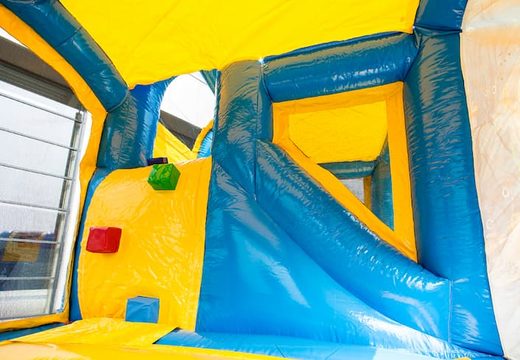 Order bounce house in an ocean theme with a slide for children. Buy inflatable bounce houses online at JB Inflatables America