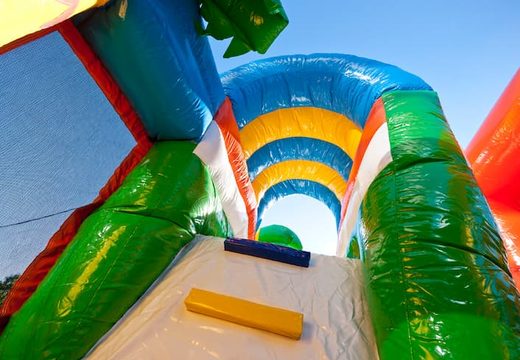 Buy a beach themed bounce house with a slide for children. Order inflatable bounce houses online at JB Inflatables America