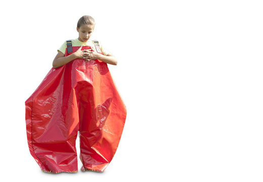 Buy red sponge pants for both old and young. Order inflatable items online at JB Inflatables America