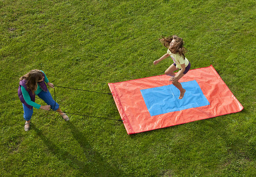 Buy red and blue flying carpet for both old and young. Order inflatable items online at JB Inflatables America