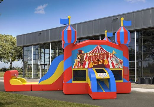 Order a leftside climb & slide combo 13ft inflatable bounce house in theme carnival game. Buy inflatable bounce houses online at JB Inflatables America