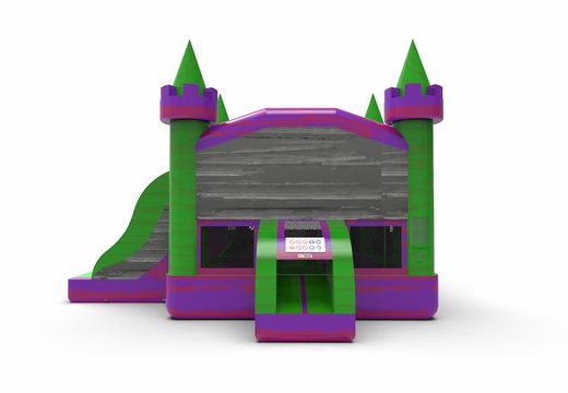 Order an inflatable leftside climb & slide combo 13ft bounce house in theme marble colors C theme for both young and old. Buy inflatable bounce houses online at JB Inflatables America