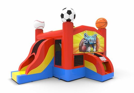 Order unique inflatable leftside climb & slide combo 13ft bouncy castle in sports theme for both young and old. Buy inflatable bouncy castles online at JB Inflatables America