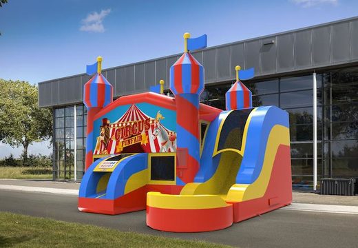 Order a rightside slide dropslide combo 13ft inflatable bounce house in theme carnival game. Buy inflatable bounce houses online at JB Inflatables America