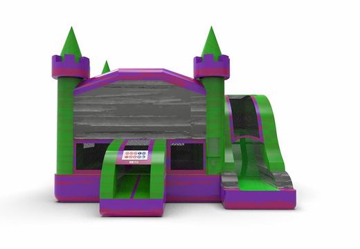 Order an inflatable rightside slide dropslide combo 13ft bounce house in theme marble colors C theme for both young and old. Buy inflatable bounce houses online at JB Inflatables America