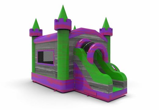 Order an inflatable frontslide combo 13ft bounce house in theme marble colors C theme for both young and old. Buy inflatable bounce houses online at JB Inflatables America