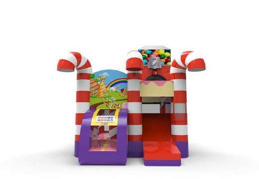 klein springkasteel met candy thema voor kinderen kopen