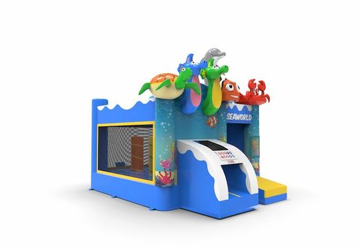 klein springkasteel seaworld thema voor kinderen te koop