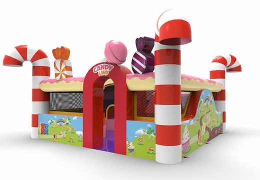 springkasteel playpark candy thema voor kinderen te koop