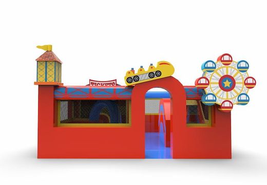 springkasteel playpark rollercoaser thema voor kinderen te koop