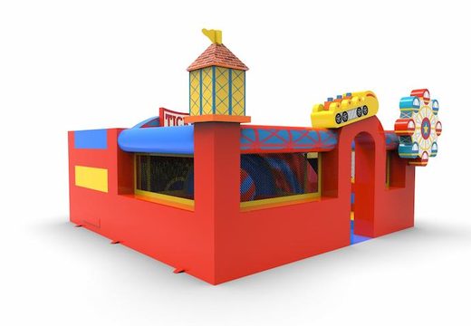 springkasteel playpark rollercoaser thema voor kinderen bestellen 