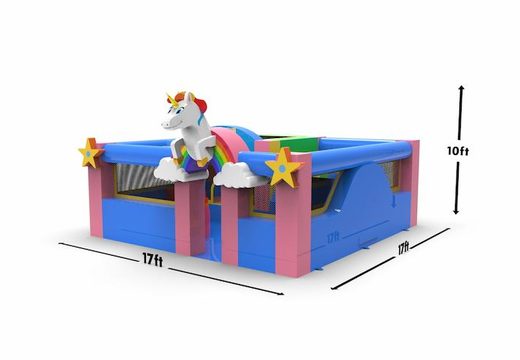 springkussen playpark in unicorn thema voor kinderen bestellen