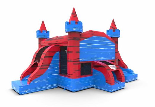 Order an inflatable slide park combo 13ft bounce house with two slides in theme marble colors A theme for both young and old. Order inflatable moonwalks online at JB Inflatables America