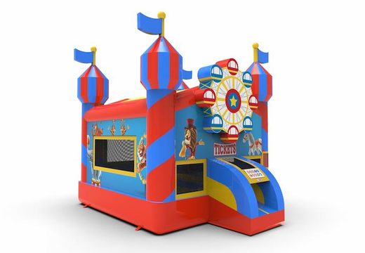 Order unique inflatable 2,5D jumper inflatable bounce house in carnival games theme for both young and old. Buy wholesale online at JB Inflatables America