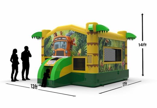 Buy inflatable unique 2,5D jumper bounce house in theme jungle for both young and old. Order inflatable bouncers online at JB Inflatables America