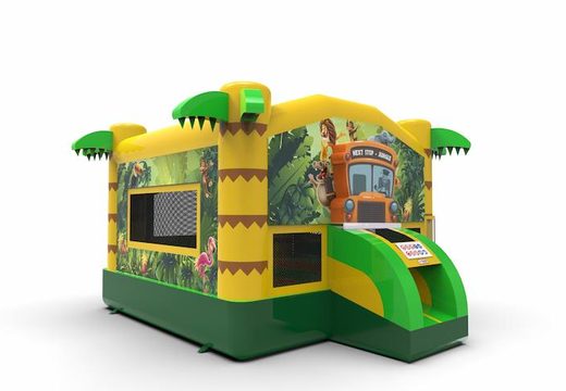 Order unique inflatable 2,5D jumper bounce house in jungle theme for both young and old. Buy inflatable moonwalks online at JB Inflatables America