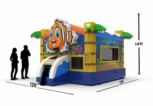 Buy an inflatable jumper 2,5D bounce house in the Seaworld theme for both young and old. Buy inflatable reclame bouncers online at JB Inflatables America  