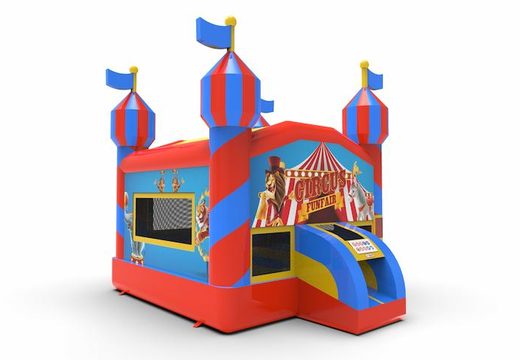 Unique 13ft jumper basic inflatable bounce house in carnival theme for both young and old for sale. Buy wholesale online at JB Inflatables America